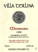 Barbera d'Asti_Villa Terlina 1998